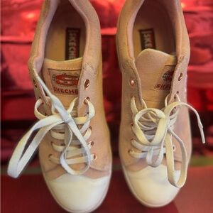 Skechers Blush and Cream Casual Shoes